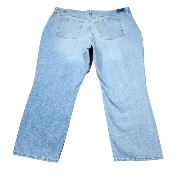 Abercrombie 22 Short 90s Straight Ultra High Rise Curve Love Jeans Blue Size 36 - Picture 2 of 11